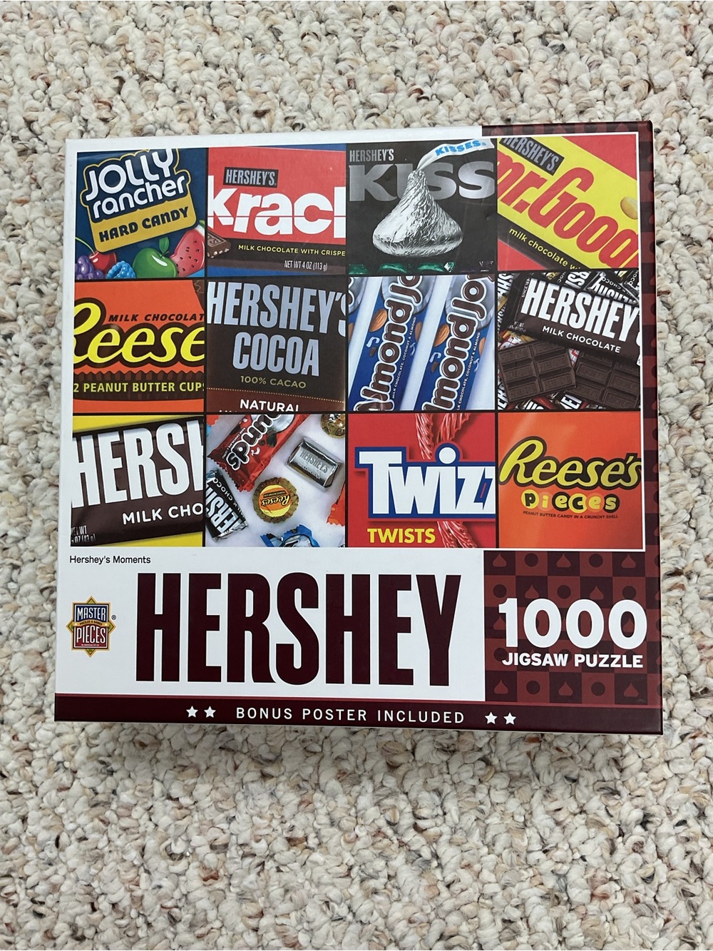 1000-Piece Jigsaw Puzzle – Colorful Hershey Candy Bar Collage